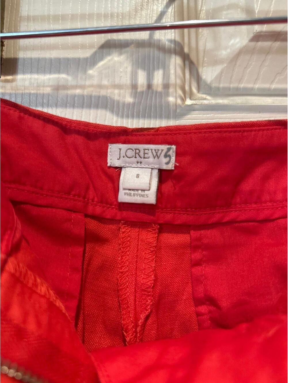 J. Crew Coral Scalloped Shorts Size 8 - Picture 3 of 4